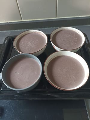 デザートの準備ができました