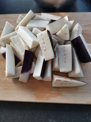 potong terong sekitar 6 cm