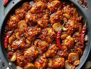Ajoutez le sambal oelek, le kecap manis, la sauce soja et la pâte de crevettes (si vous en utilisez). Mélangez le tout jusqu'à ce que le tout soit bien mélangé, en enrobant le poulet de sauce.