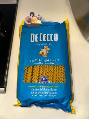 pasta de elección
