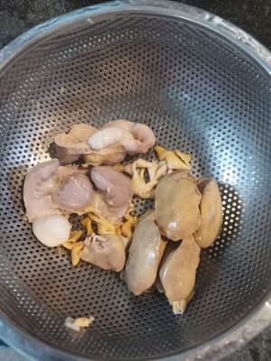 saring, cuci Dan tiriskan
