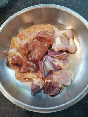 cuci bersih (jeroan ayam)