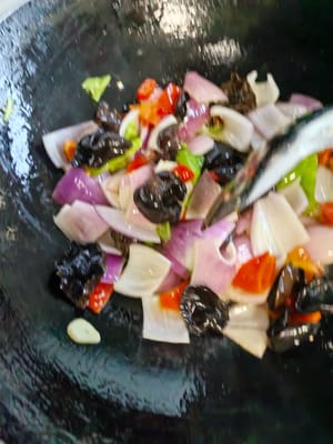 Stir-fry until cooked.