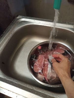 Nettoyer et laver le poisson-chat
