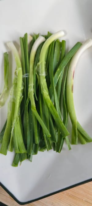 ニンニクの芽15g、ニンニク15g