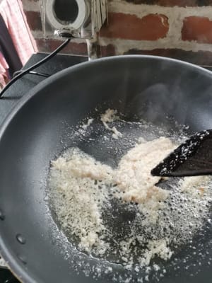 then add the ground spices