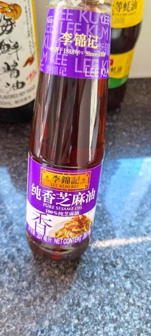 ごま油小さじ1杯