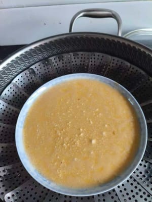 然後水開蓋蓋蒸10分鐘。