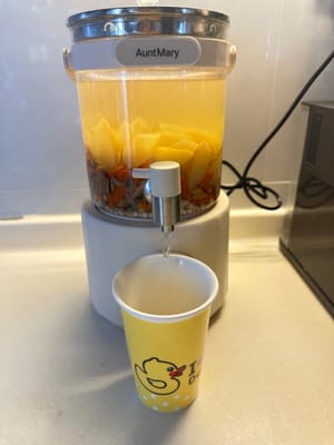 Automatischer Stopp, kann nach 5 Minuten Backzeit verzehrt werden.