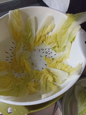 Anheben und abtropfen lassen