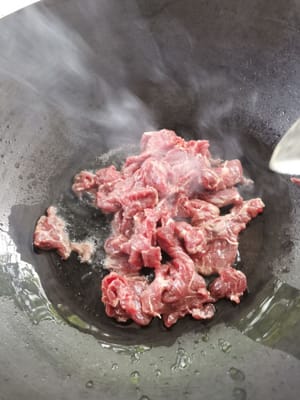 puis mettre le bœuf
