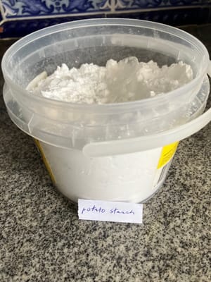 Potato starch (1 tsp for washing fungus)