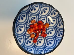 指天椒切細