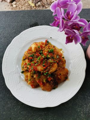 Y el pescado está listo para ser servido.