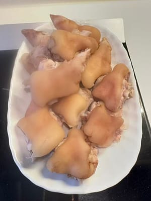 Abgießen und beiseite stellen