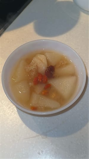 Pear and Snow Fungus Sweet Soup (銀耳雪梨糖水)