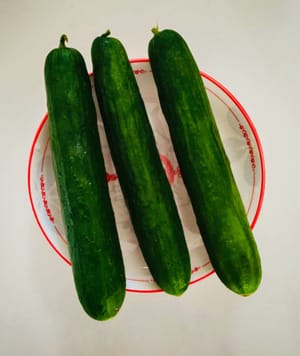 Tres pepinos.