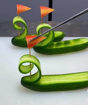 Enróllalo hacia atrás para hacer una vela y coloca una pequeña bandera.