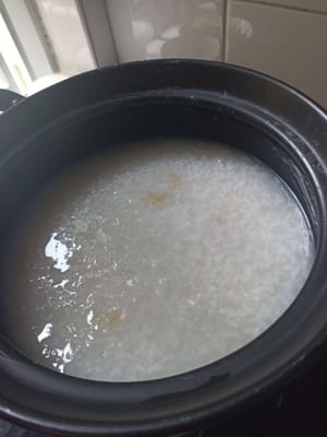 Dies ist das Ergebnis von Brei, der wieder gekocht wird