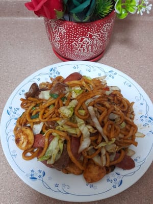 Gli udon sono cotti e pronti per essere serviti