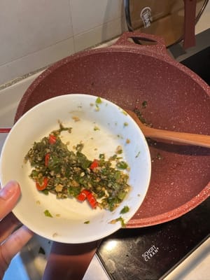Réserver 1/3 dans une assiette séparée