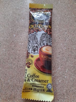 sachet coffe+creamer